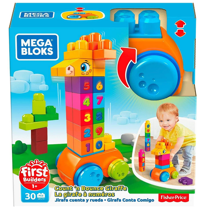 Mega Bloks Count & Bounce Giraffe GFG19