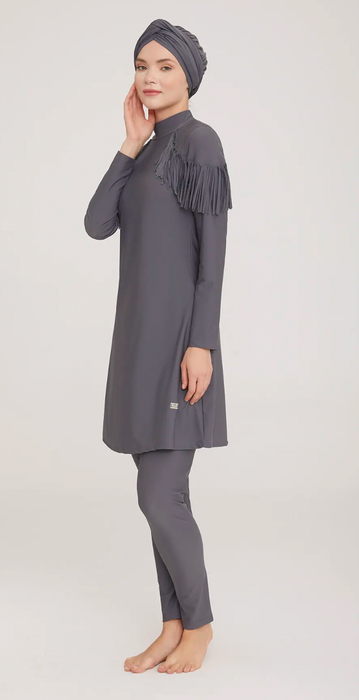 Frilly Anthracite Burkini