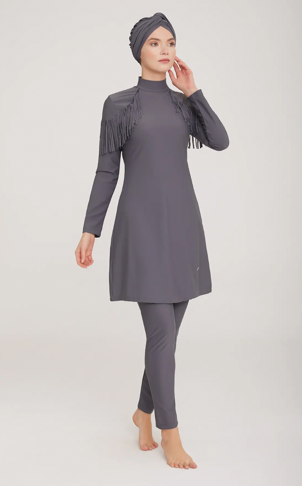 Frilly Anthracite Burkini