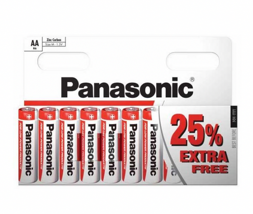 Panasonic  AA  Batteries (25% Extra Free) R6RZ/10HH
