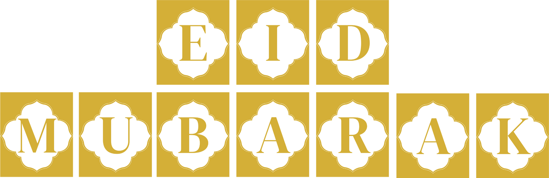 EID MUBARAK BUNTING - DESIGN 1