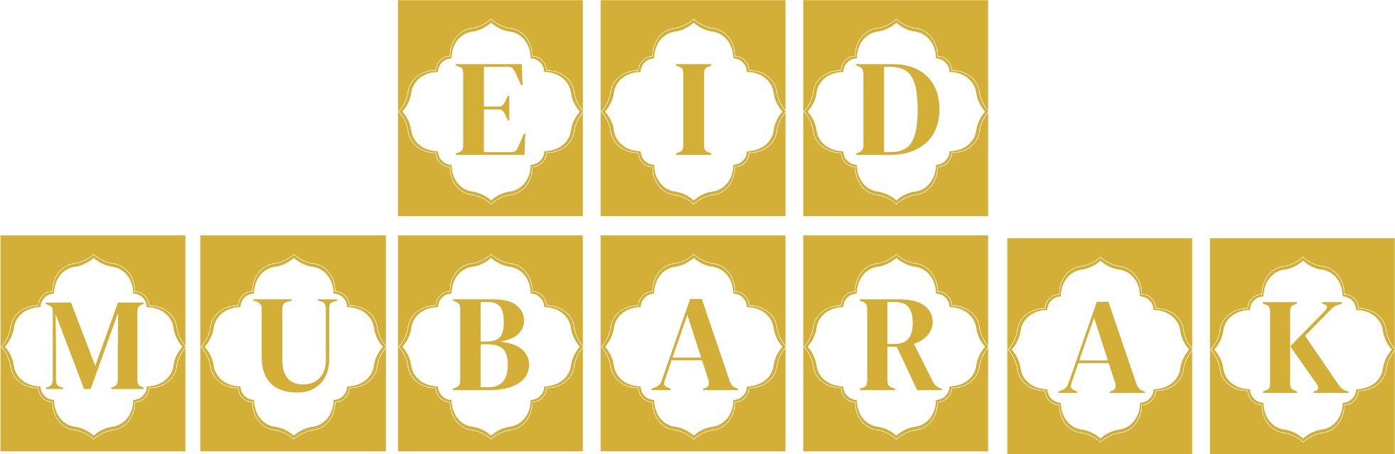 EID MUBARAK BUNTING - DESIGN 1