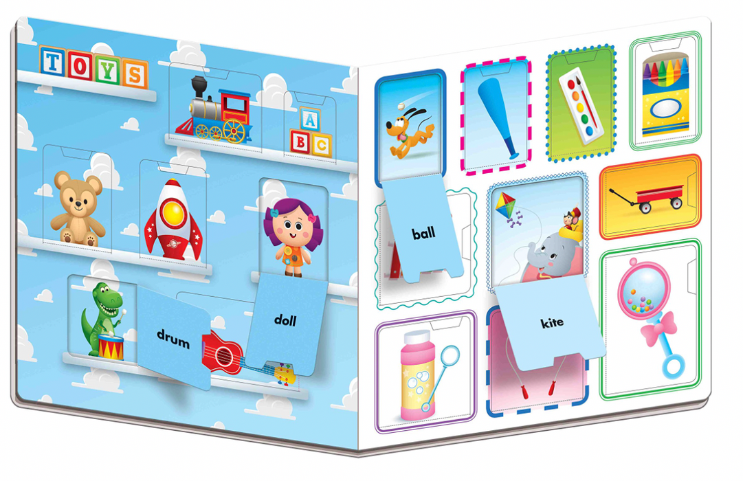 Disney Baby 100 First Words Lift-The-Flap (Board Book)