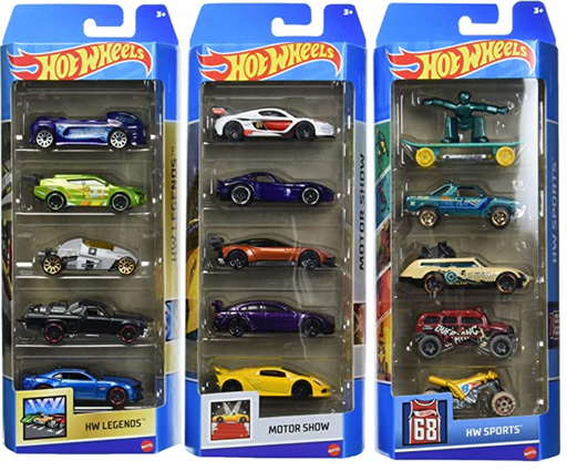 Hot Wheels 5 - in - 1 Pack