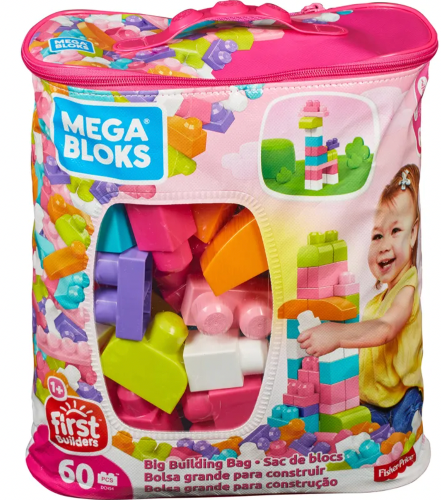 Mega Bloks Big Build Bag  - Pink