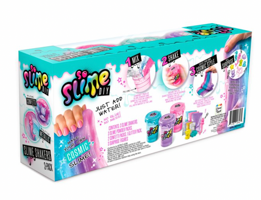 So Slime DIY 3 Pack of Rainbow Cosmic Slime Shakers