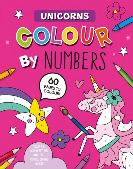 Unicorn Color By Numbers Coloring Book