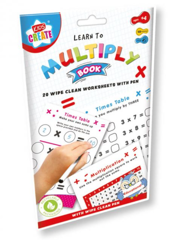 WIPE CLEAN TIMES TABLE BOOK (A5)