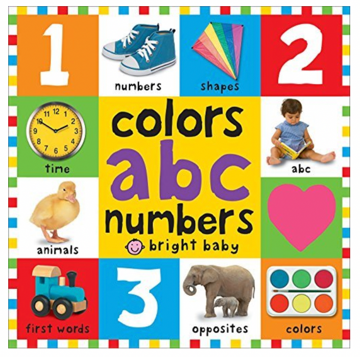 Big Board Books Colors, ABC, Numbers - Bright Baby