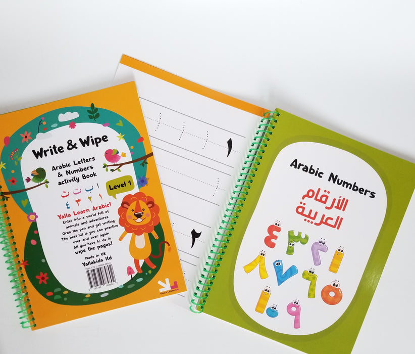 Arabic Alphabet & Numbers Activity Book